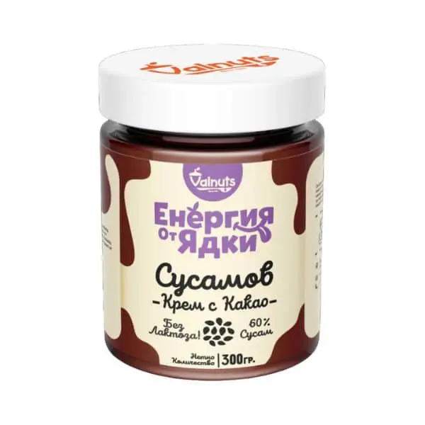 Valnuts фъстъчен крем с какао 300гр.