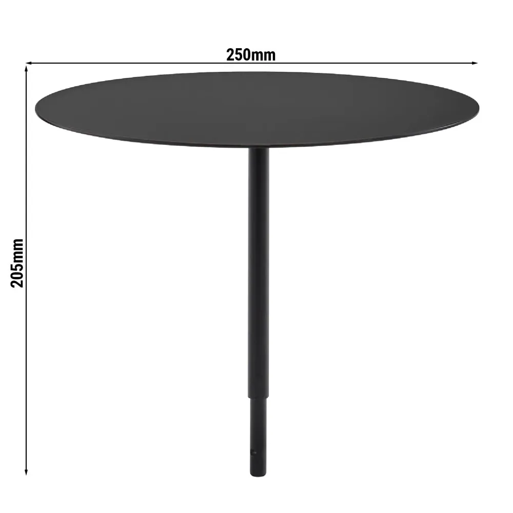 Стойка за бюфет VALO - метална - черен - Ø250mm - съвместима с Поставка за бюфет 14030