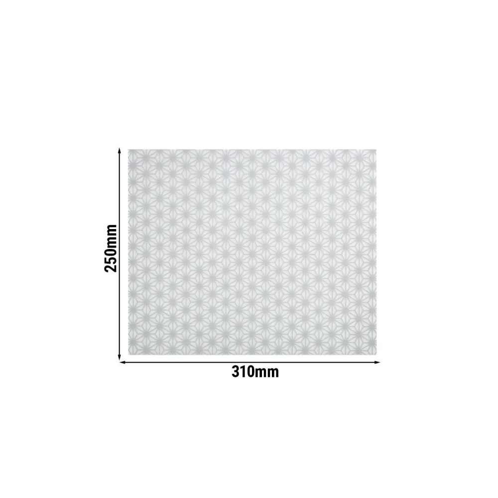 (6 бр.) Антихлъзгаща подложка VALO - силикон - 310x250x1mm - прозрачна - за дървена кутия VALO GN 1/2