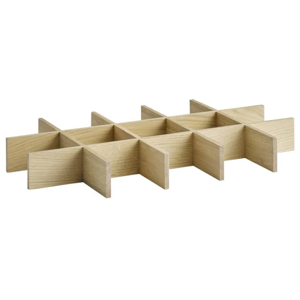 Вложка за дървена кутия (VALO GN 1/1) - дъбово дърво - 505x300x60mm - кафява