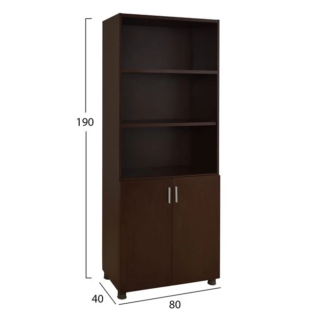 Офис библиотека VANCE цвят венге 80X40X190см
