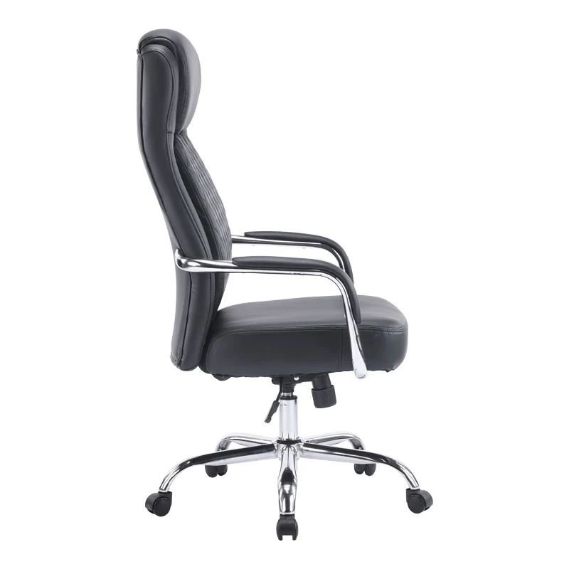 Мениджърски офис стол Venza черен pu 70x65x117-124см