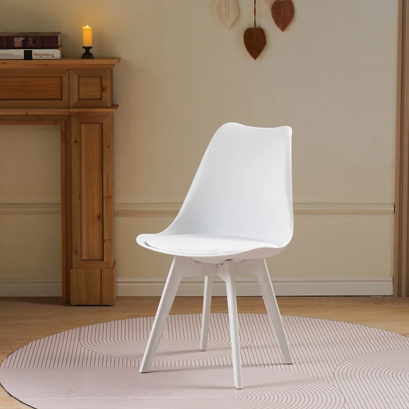 Стол VERONA PP-PU в бял цвят 48.5x53.5x81.5cm