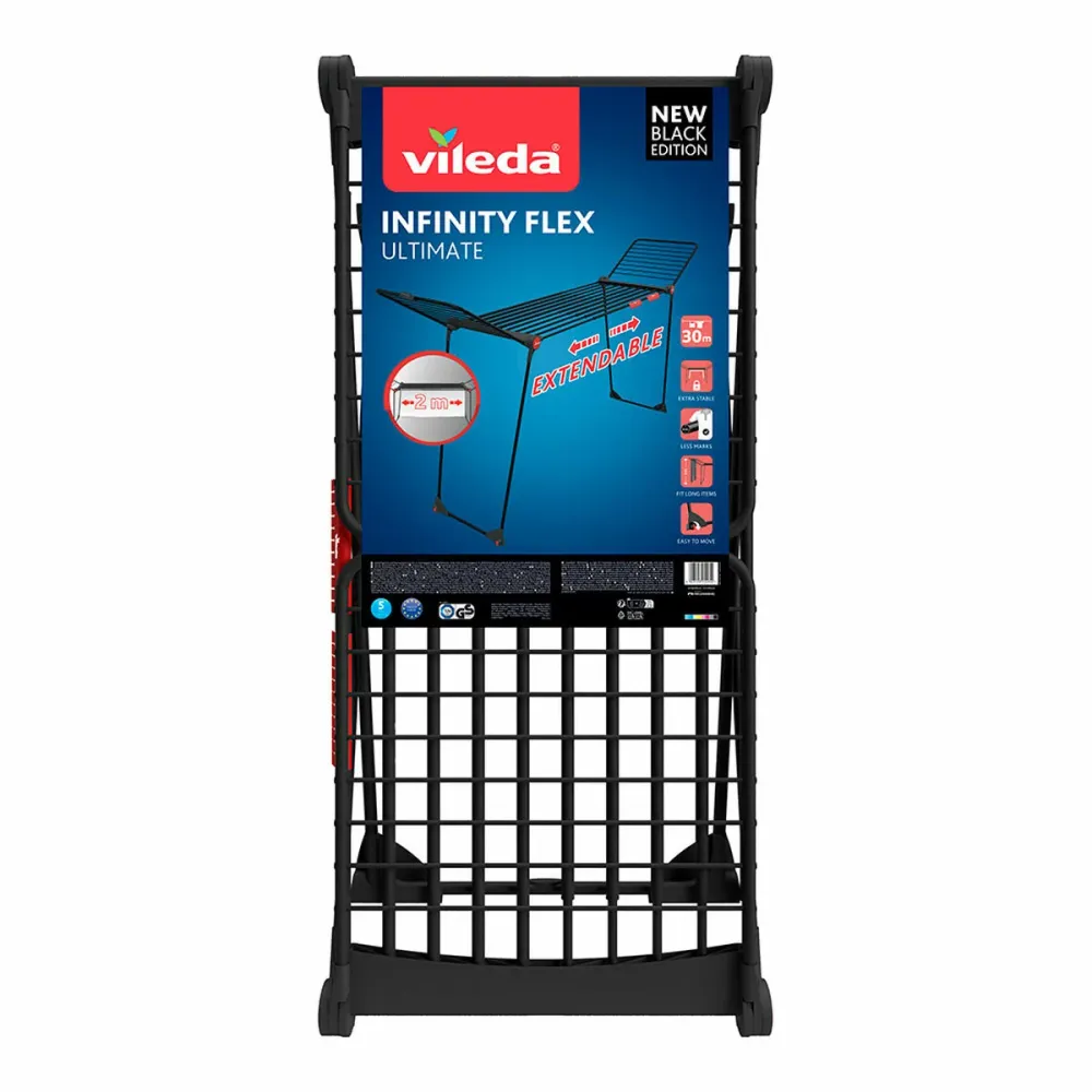Простор Vileda infinity flex ultimate extensible Матово черно 30 m