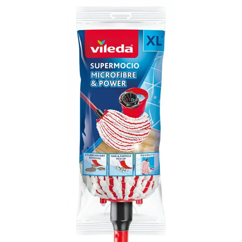 Моп Vileda Microfibre And Power Червен Микрофибър (1 броя)