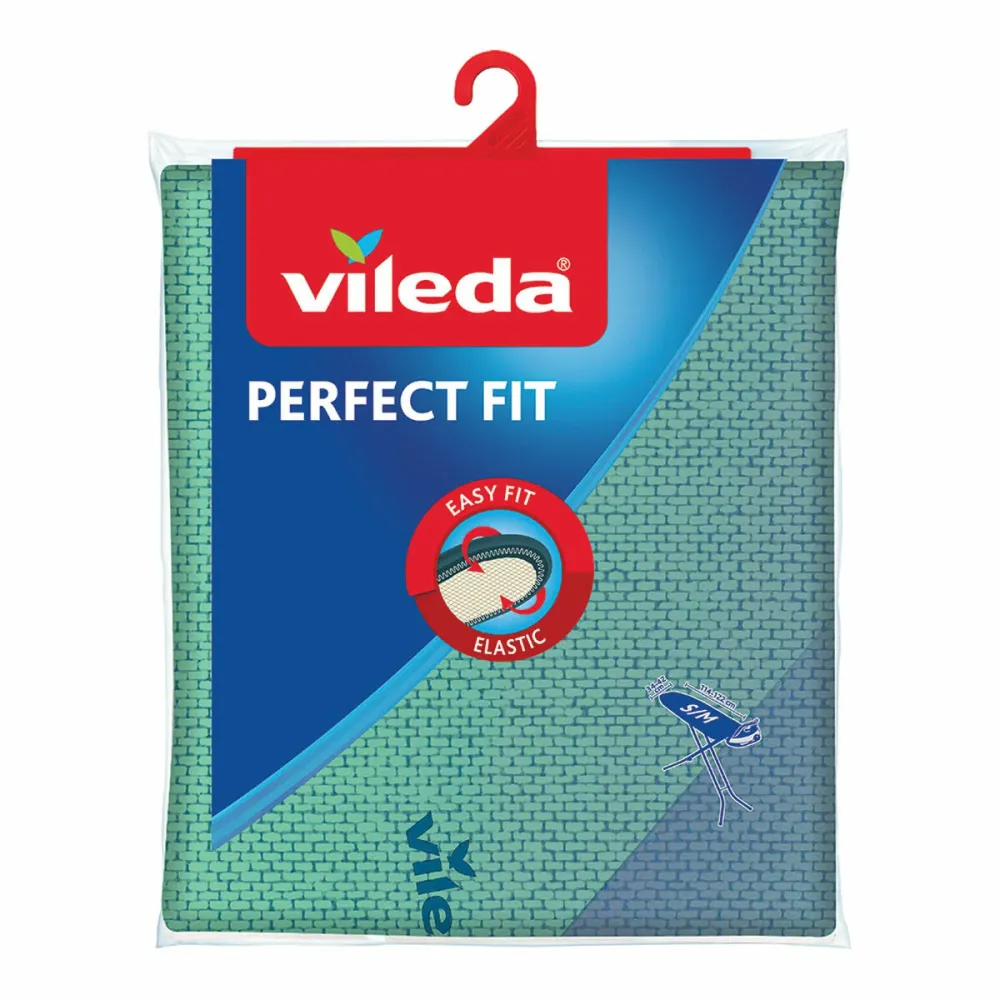 Калъф за Дъска за Гладене Vileda Perfect Fit 34/42 x 114/122 cm Син цвят тюркоаз