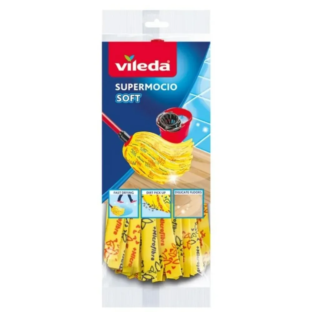 Моп Vileda Supermocio Soft Жълт Черен
