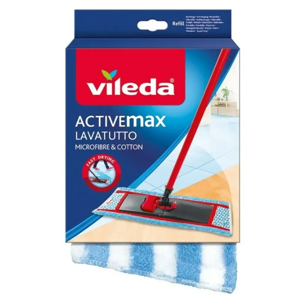 Резервни Части за Мопове Vileda ViledaActive Max Микрофибър Памук (1 броя)