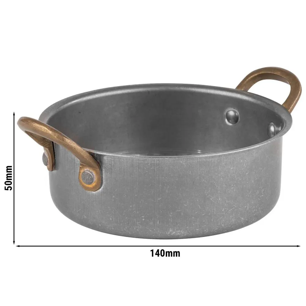 (6 бр.) Съд за сервиране VINTARA - неръждаема стомана - 0.55l - Ø 140mm - Височина:50mm