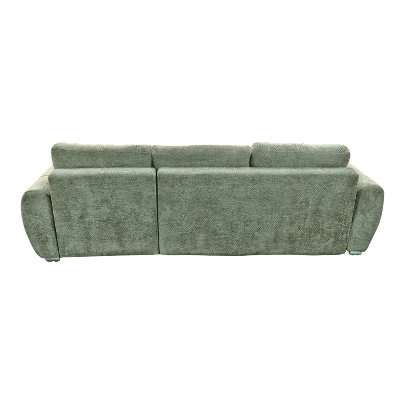 Обръщащ се диван Vivad плат в цвят мента 275x164x91см