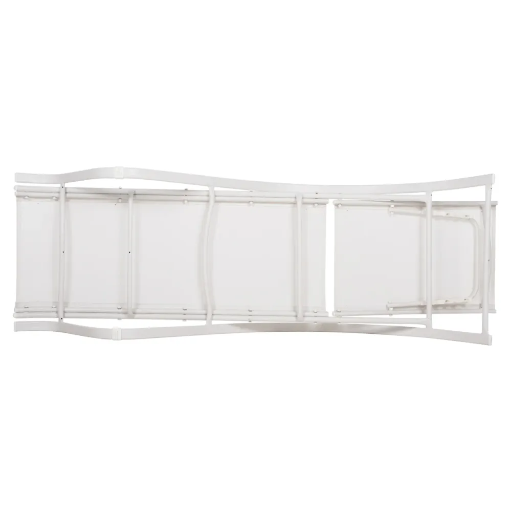 Шезлонг WAKANA бял цвят 194x54-66x30 cm.