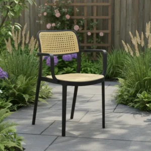 Фотьойл WESTLEY pp natural-black 58x47x81см