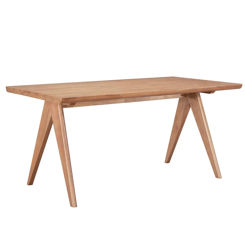 Маса трапезна от каучуково дърво WINSLOW в цвят светъл орех 180x85x75см