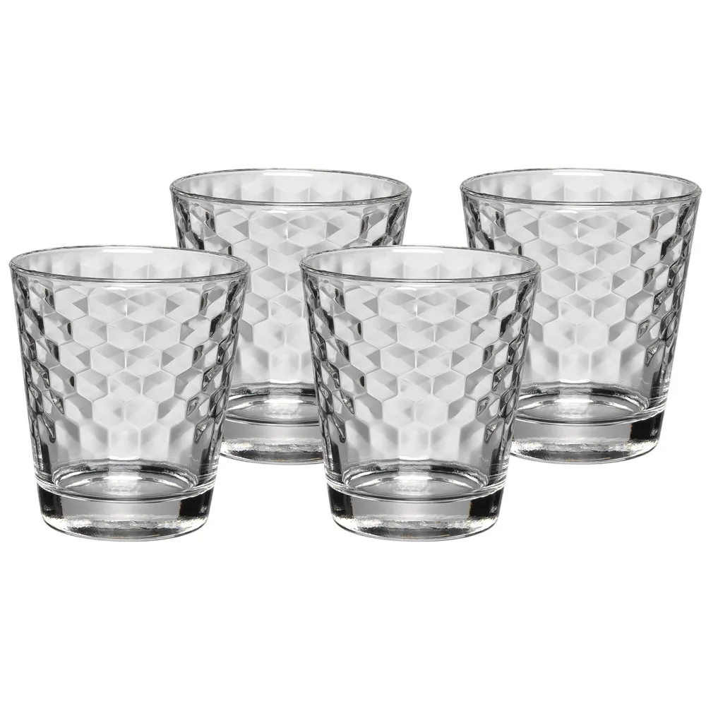 (4 броя) WMF | Чаша - дизайн "Пчелна пита" - 230 ml - некалибрирана