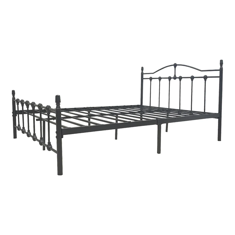Метално легло Wotso в черен нюанс 150x200см