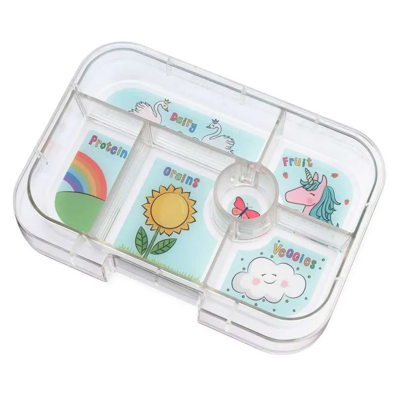 Yumbox Поднос за инсталация - Оригинален поднос - 6 отделения - Еднорог