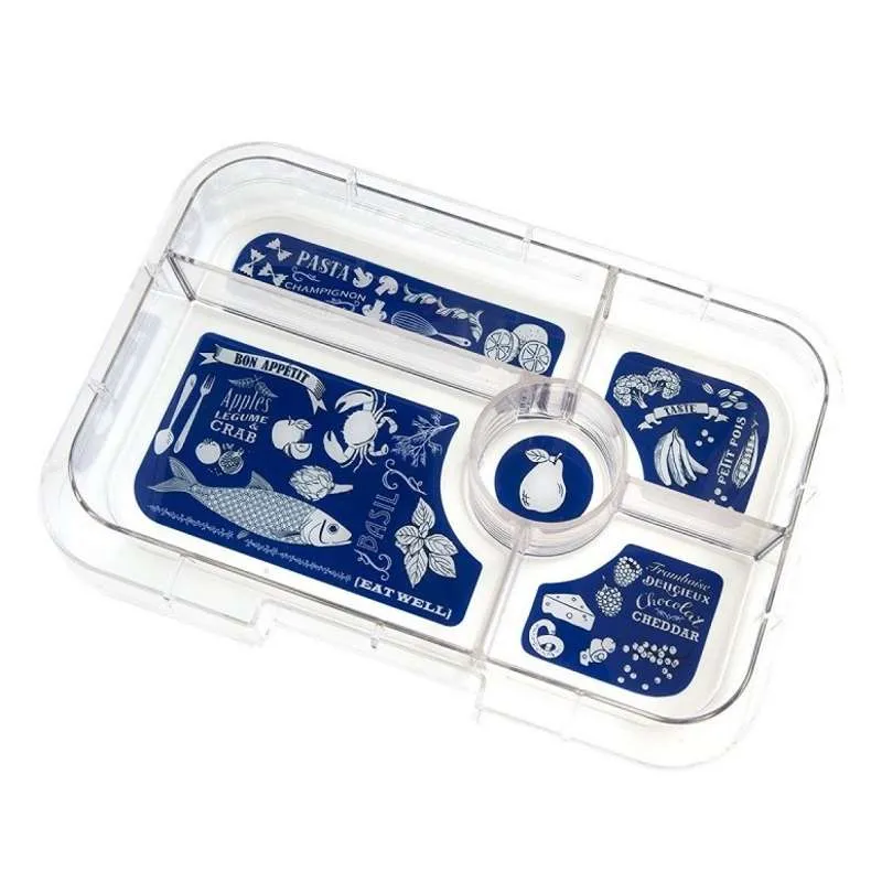 Yumbox Поднос за сервиране - Тапас поднос - 5 отделения - Бон Апетит