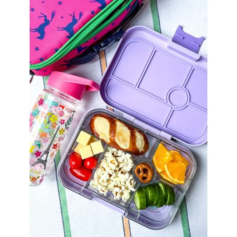 Yumbox Кутия за храна - Оригинал - 6 отделения - Лавандулово лилаво/Еднорог