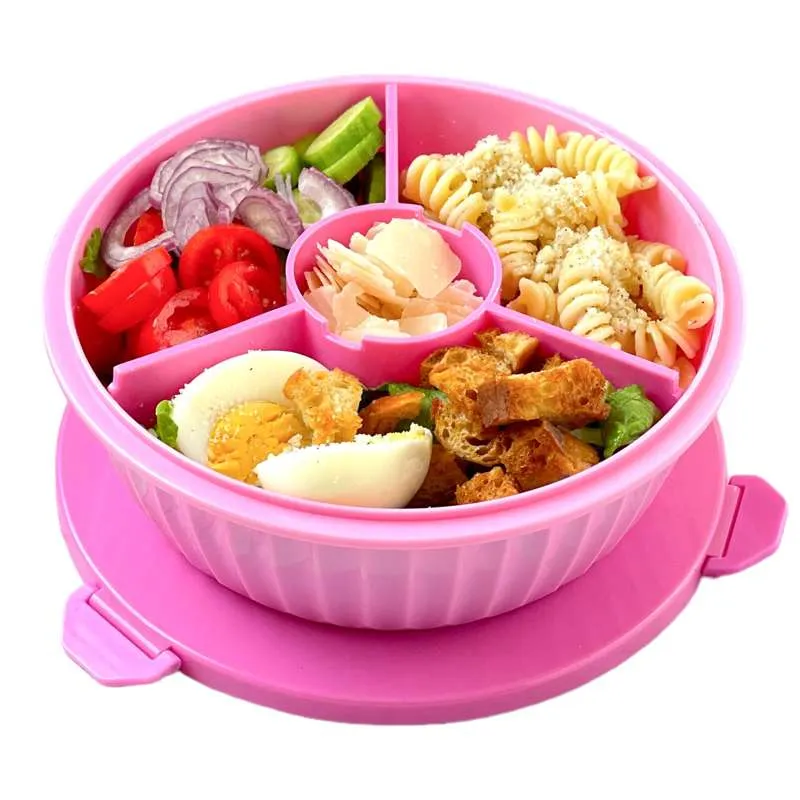 Yumbox Кутия за храна - Poke Love Bowl - 4 отделения - Гуава Розово