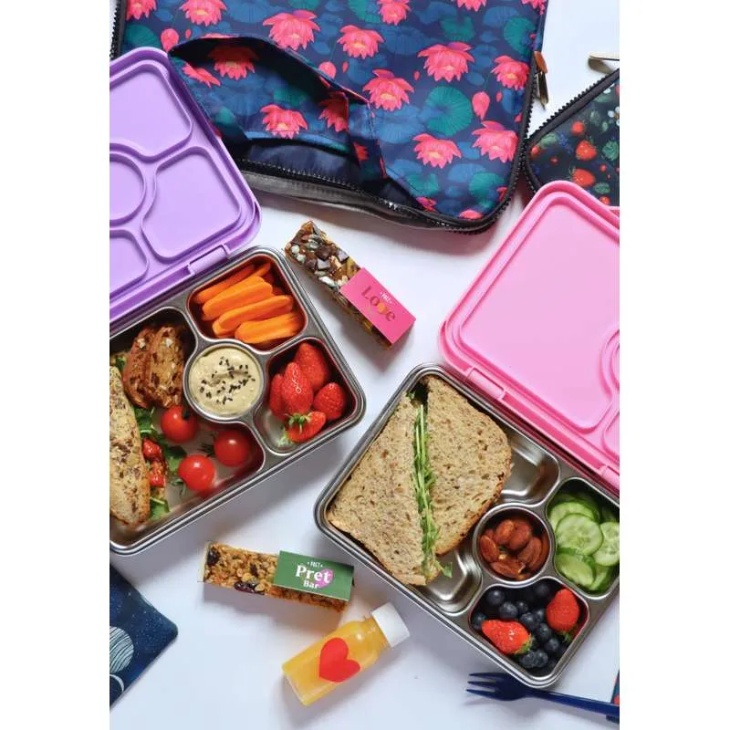Yumbox Кутия за храна - Presto Неръждаема стомана - 4 отделения - Дъблин зелена