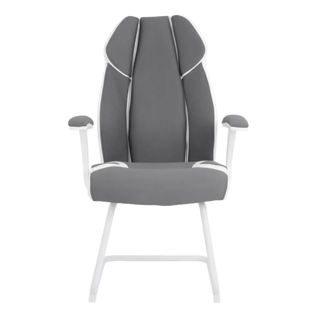 Посетителски стол ZAHARA сив цвят 63x64x107см