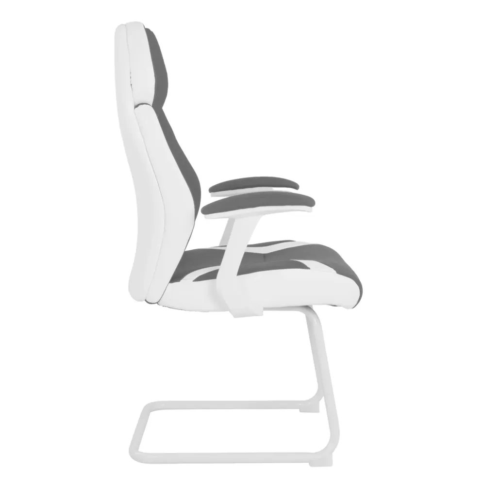 Посетителски стол ZAHARA сив цвят 63x64x107см