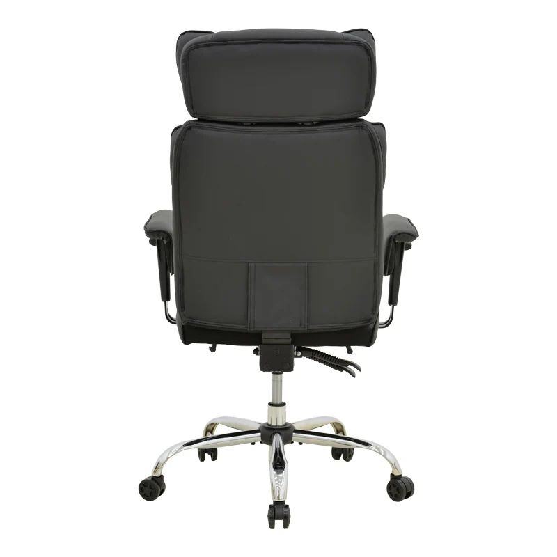 Мениджърски офис стол с поставка за крака Zanci черен pu 70x66x112-120см