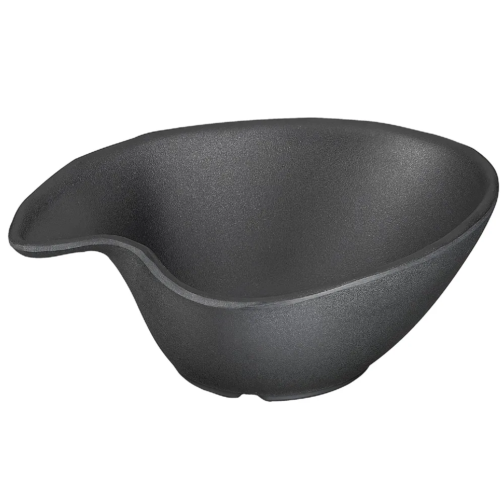 (6 бр.) Купичка - ZEN - Меламин - 200ml - правоъгълна - 145x125mm - Дълбочина: 50mm - Черно