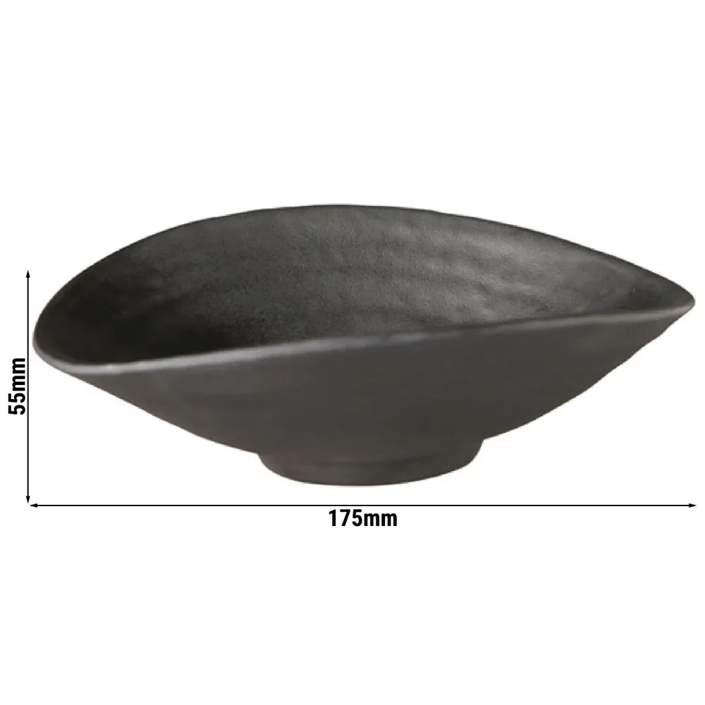 (6 бр.) Купичка - ZEN - Меламин - 200ml - правоъгълна - 175x155mm - Дълбочина: 55mm - Черно