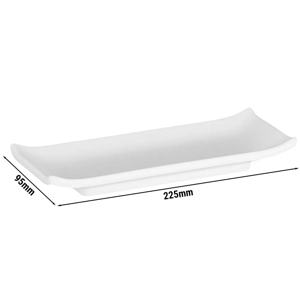 (6 бр.) Табла за сервиране - ZEN - Меламин - 225x95mm - Височина: 30mm - Бял