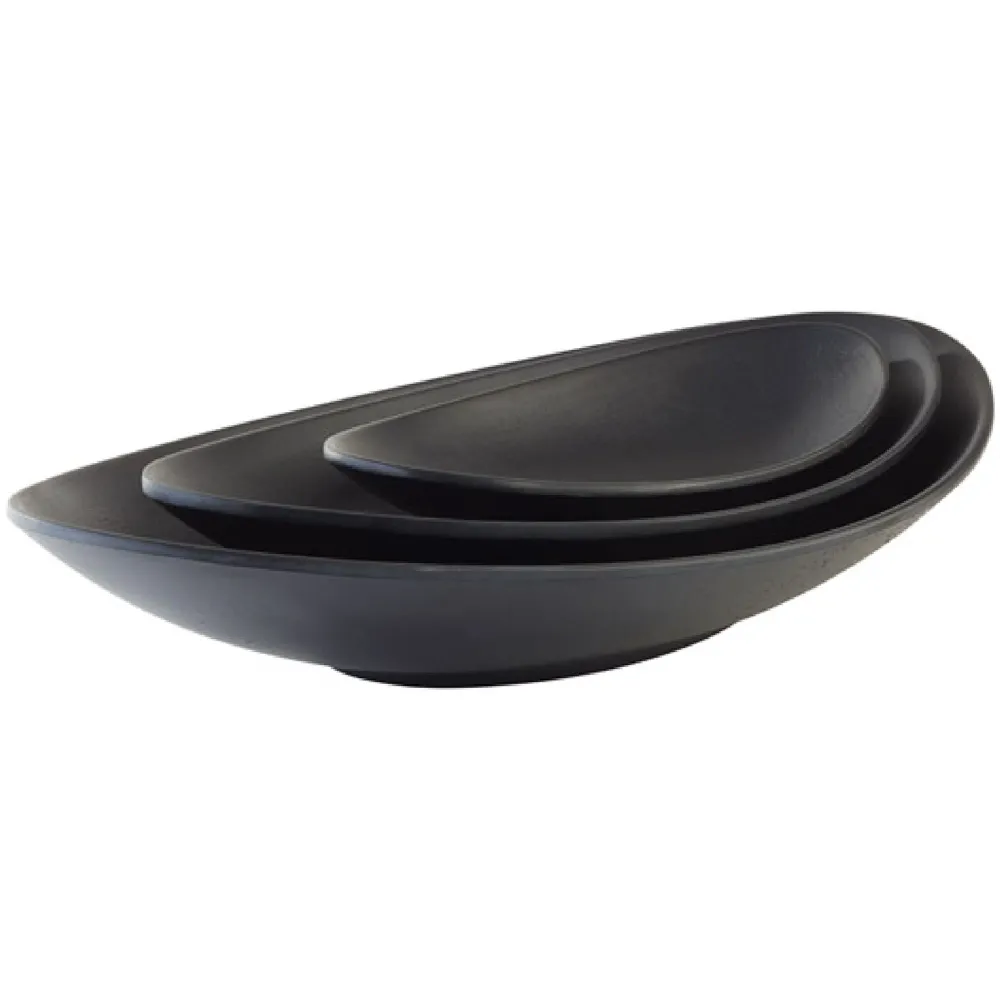 (6 бр.) Купичка - ZEN - Меламин - 250ml - правоъгълна - 250x135mm - Дълбочина: 40mm - Черно