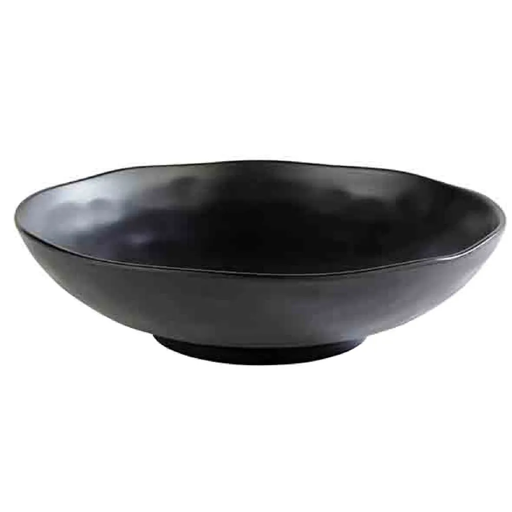 (6 бр.) Купа - ZEN - Меламин - 2.5L - Ø 310mm - Дълбочина: 85mm - Черно