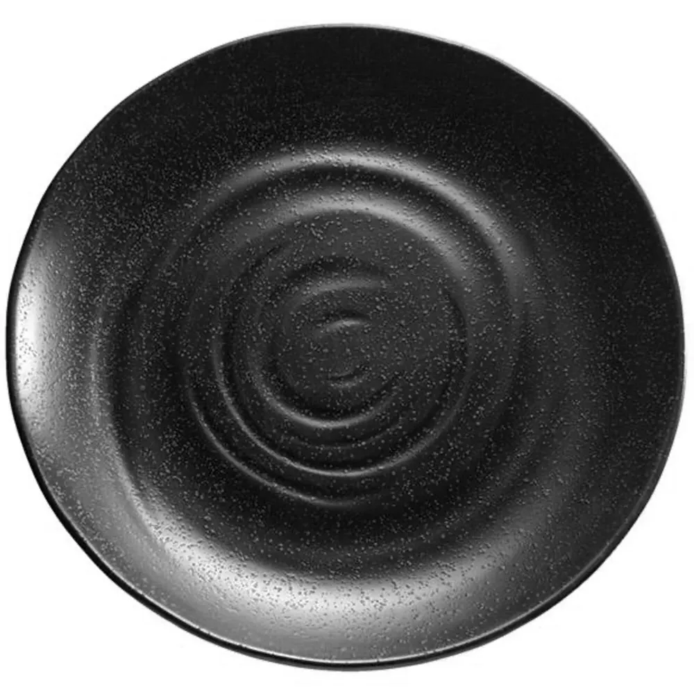 (6 бр.) Сервитьорска табла - ZEN - Меламин - Ø280mm - Височина: 30mm - Черен