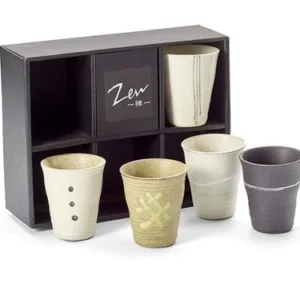 Комплект от 5 японски чаши за чай ZEN