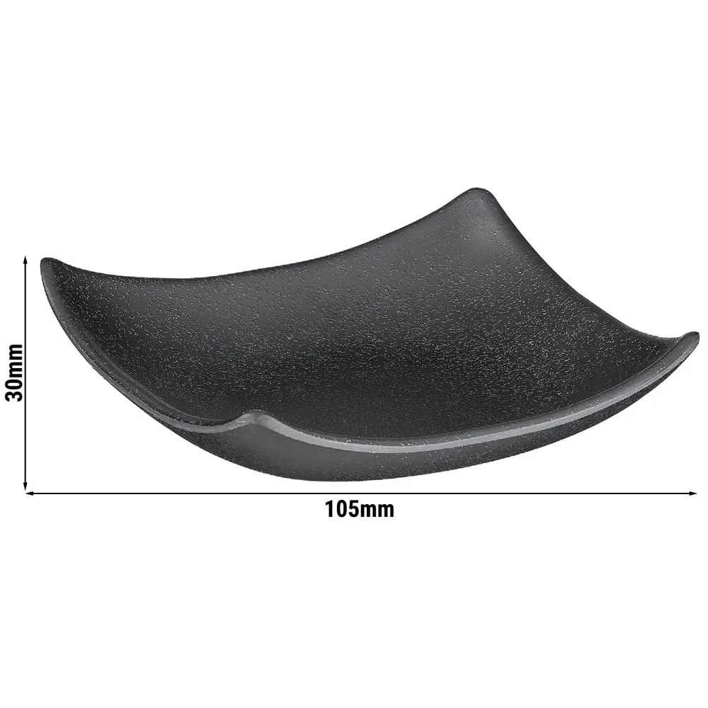 (6 бр.) Купички за сос - ZEN - Комплект от 6 - Меламин - 60ml - 105x105mm - Черен