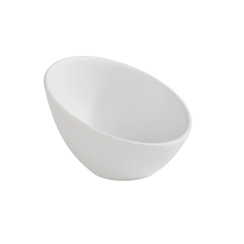 (6 бр.) Купички за сос - ZEN - Комплект от 6 - Меламин - 80ml - кръгла - Ø100mm - Бял