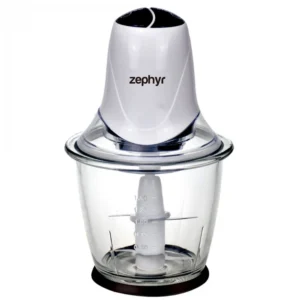 Чопър със стъклена купа ZEPHYR ZP 1111 IG, 300W, 1.5 литра, 2 скорости, 4 остриета, Бял