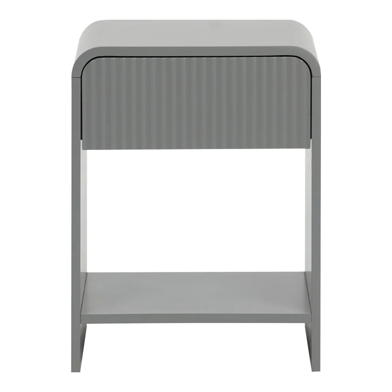 Нощно шкафче Zeplen mdf в сив цвят 40x40x53см