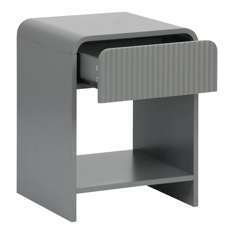 Нощно шкафче Zeplen mdf в сив цвят 40x40x53см