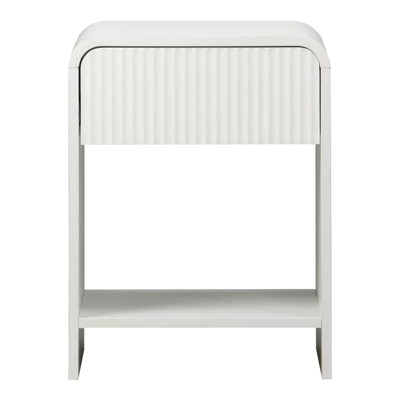 Нощно шкафче Zeplen mdf в бял цвят 40x40x53см
