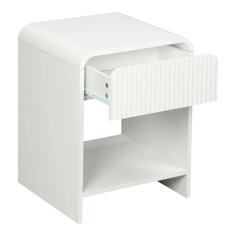 Нощно шкафче Zeplen mdf в бял цвят 40x40x53см