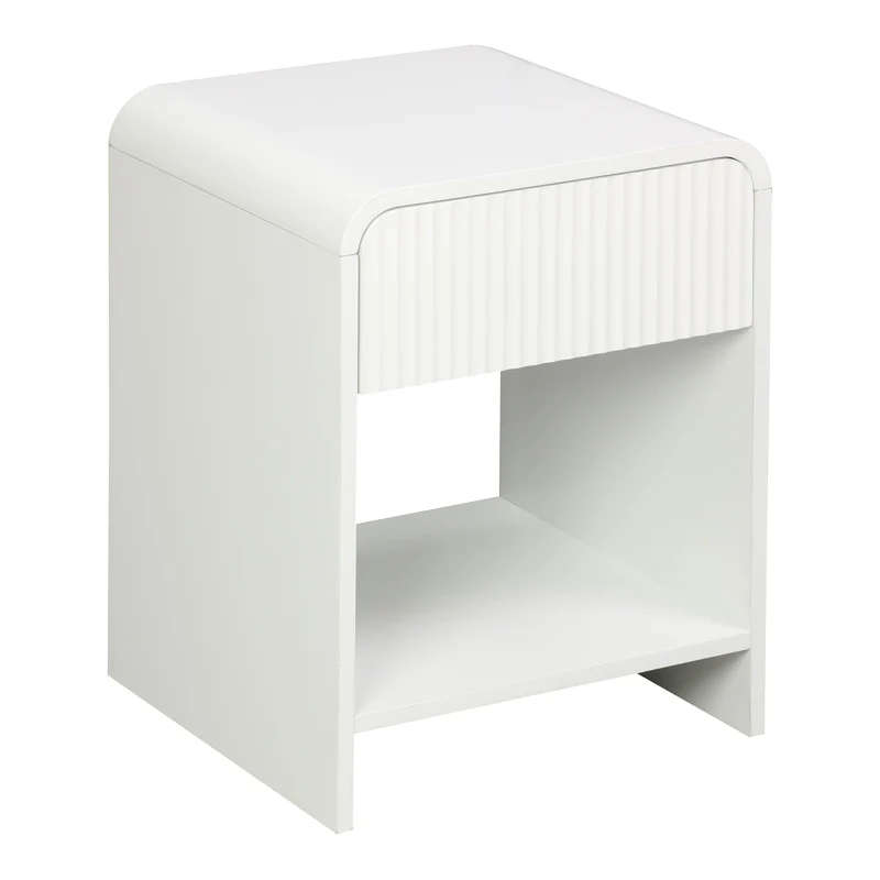 Нощно шкафче Zeplen mdf в бял цвят 40x40x53см