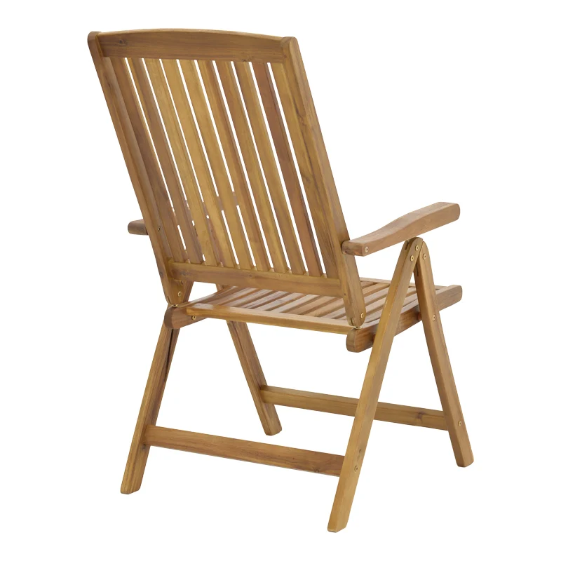 Комплект Zerco-Sopho от 7бр. естествени акациево дърво масив 200/150x100x75см