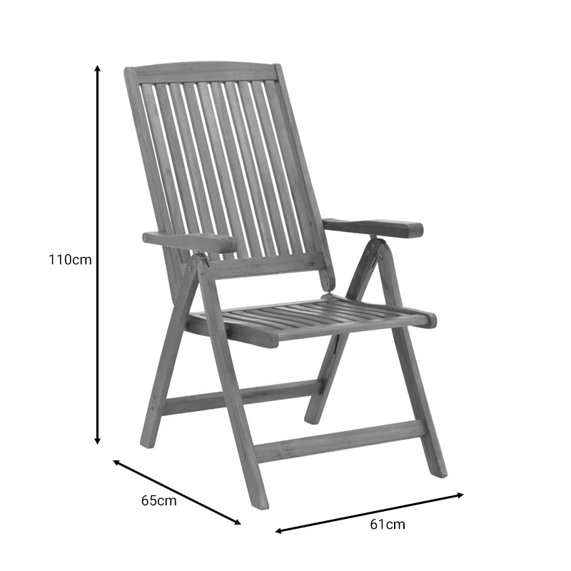 Zerco-Sopho I комплект 5бр естествено акациево дърво масив 200/150x100x75см