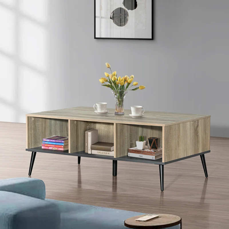 Холна маса Zezan в цвят sonoma-тъмносив 121x60x44.5см