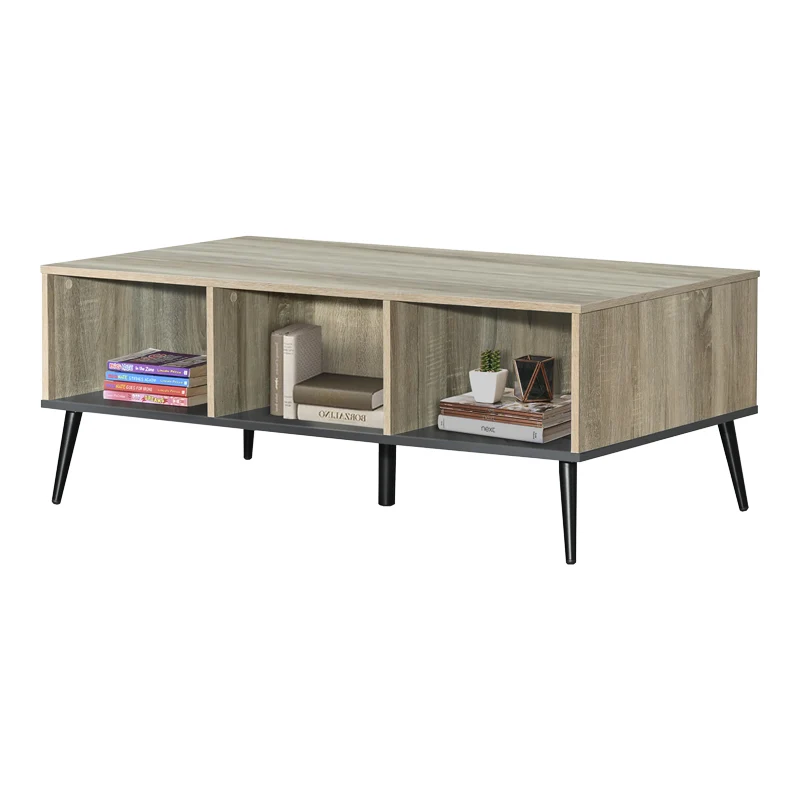 Холна маса Zezan в цвят sonoma-тъмносив 121x60x44.5см
