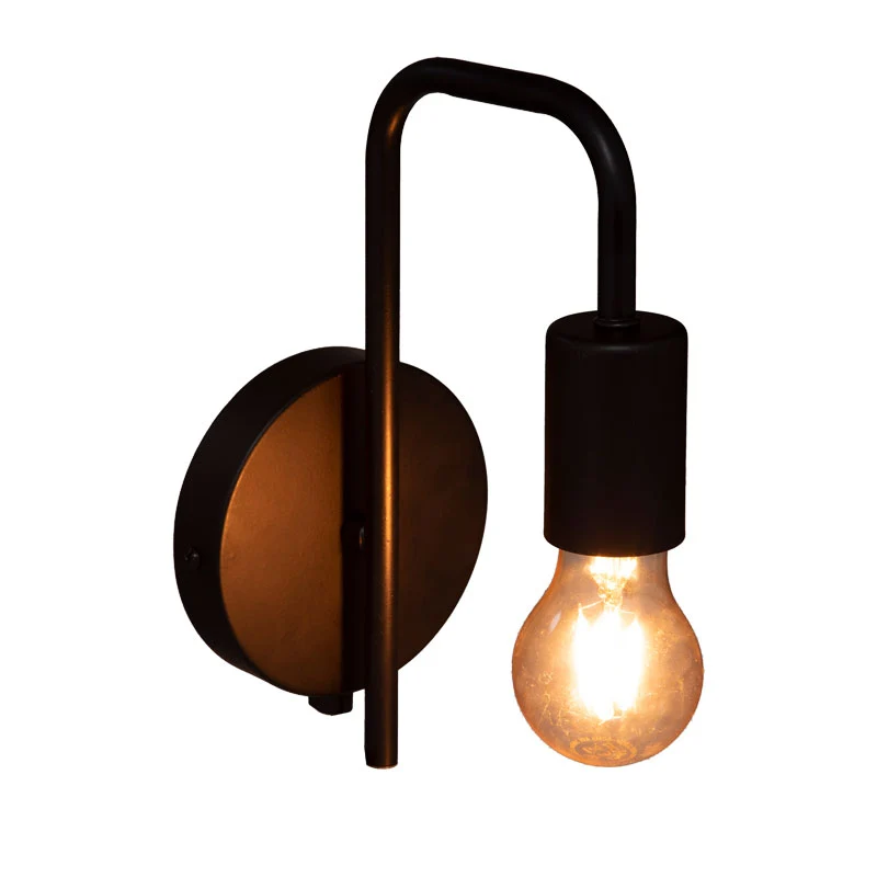 Аплик за стена Zhola E27 40W черен 17x12x25см