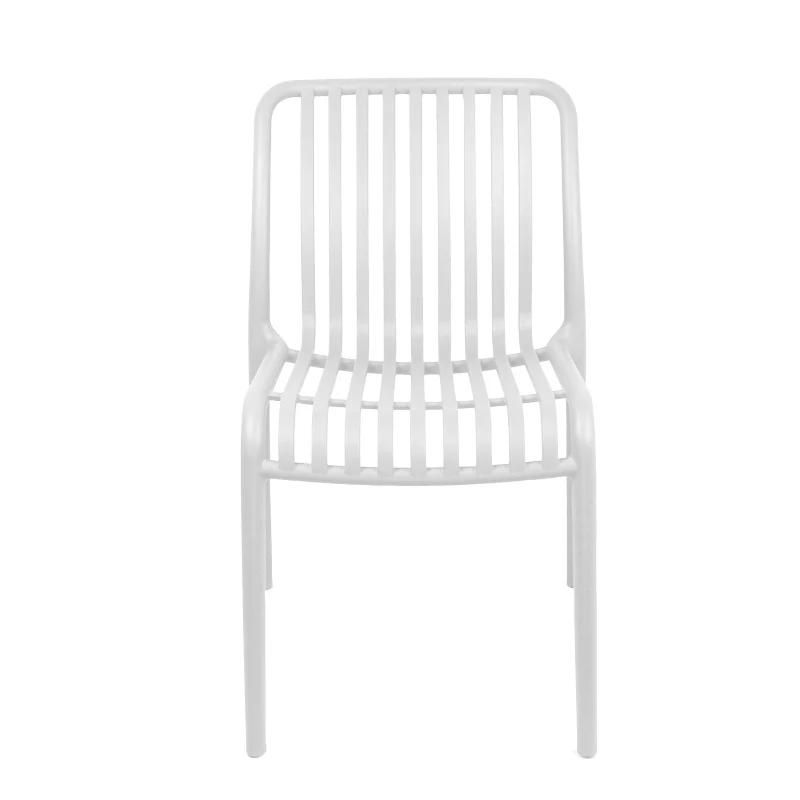 Градински стол ZOI pp в бял нюанс 42x58x79см