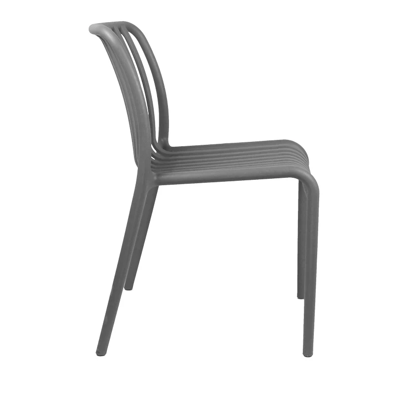 Стол ZOI pp в цвят антрацит 42x58x79см
