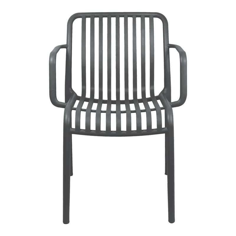 Градински стол ZOI pp в антрацит 55.5x57.5x79см